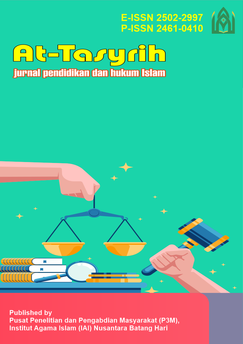 Jurnal At-Tasyrih; Jurnal Pendidikan Islam